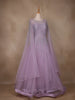 Lavender Stone Worked Net Bridal Gown - Diadem