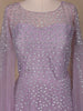 Lavender Stone Worked Net Bridal Gown - Diadem