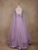 Lavender Stone Worked Net Bridal Gown - Diadem