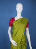 Leaf Green Floral Design Zari Woven Soft Silk Saree - Diadem