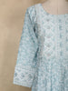Light Blue Floral Designed Cotton Salwar - Diadem