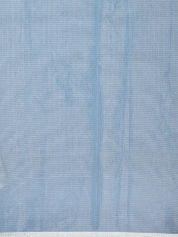 Light Blue Floral Embroidered Kota Cotton Saree - Diadem