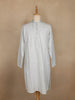 Light Blue Geometric Sequin Embroidered Cotton Kurta For Men - Diadem