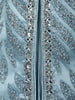 Light Blue Sequins Embroidered Satin And Net Lehenga
