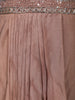 Light Brown Sequins Design Georgette Skirt Top - Diadem