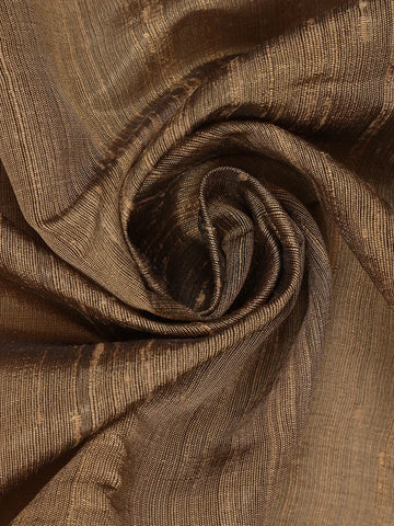 Light Brown Solid Design Tussar Silk Saree With Red Contrast Border - Diadem