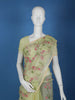 Light Green Floral Embroidered Kota Cotton Saree - Diadem