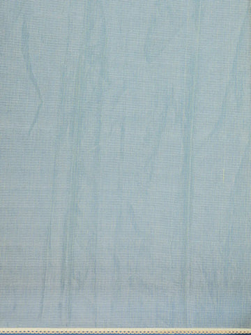 Light Green Floral Embroidered Kota Cotton Saree - Diadem