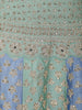 Light Green Floral Embroidered Silk Lehenga for Brides - Diadem