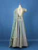 Light Green Floral Embroidered Silk Lehenga for Brides - Diadem