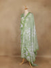 Light Green Floral Printed Cotton Salwar - Diadem