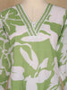 Light Green Floral Printed Cotton Salwar - Diadem