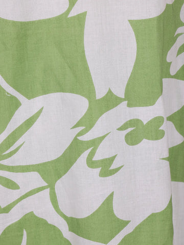 Light Green Floral Printed Cotton Salwar - Diadem