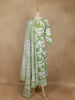 Light Green Floral Printed Cotton Salwar - Diadem