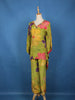 Light Green Floral Printed Synthetic Kaftan Palazzo Suit - Diadem