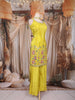 Light Green Floral Embroidered Design Tissue Silk Palazzo Suit with Dupatta