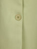 Light Green Solid Single-Breasted Blazer With Flap Pockets - Diadem