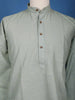 Light Green plain Cotton Kurta - Diadem