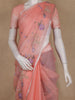 Light Peach Floral Embroidered Kota Cotton Saree