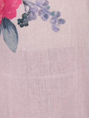 Light Pink Floral Design Cotton Salwar Suit - Diadem