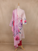 Light Pink Floral Design Cotton Salwar Suit - Diadem