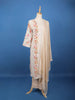 Light Pink Floral Designed Cotton Salwar Suit - Diadem