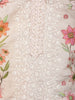 Light Pink Floral Designed Cotton Salwar Suit - Diadem