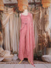 Light Pink Sequin and Bead Embroidered Organza Peplum Palazzo Suit with Dupatta