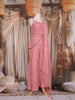 Light Pink Sequin and Bead Embroidered Organza Peplum Palazzo Suit with Dupatta