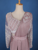 Light Pink Stripes Design Satin Ready To Wear Saree With Designer Blouse - Diadem