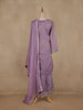 Light Purple Floral Design Silk Salwar Suit