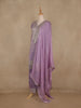 Light Purple Floral Design Silk Salwar Suit