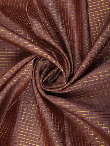 Light Purple Small Checks Woven Pure Kanchipuram Silk Saree - Diadem