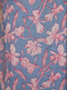Light Blue Floral Printed Cotton Salwar Suit - Diadem