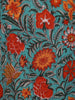 Light Green Floral Designed Cotton Salwar Suit - Diadem