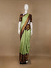 Light Green Peacock Woven Motif Pure Kanchipuram Silk Saree - Diadem
