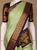 Light Green Peacock Woven Motif Pure Kanchipuram Silk Saree - Diadem