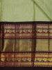 Light Green Peacock Woven Motif Pure Kanchipuram Silk Saree - Diadem