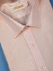 Light Peach Plain Semi Silk Full-Sleeve Shirt with Matching Dhoti Set - Diadem