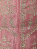 Light Pink Floral Emroidery Georgette Lehenga - Diadem