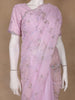 Light Pink Floral Motif Sequin Designed Organza Designer Saree - Diadem