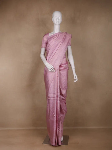 Light Pink Floral Woven Pure Kanchipuram Silk Saree - Diadem