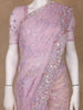 Light Purple Floral Designed Organza Designer Saree - Diadem