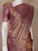 Light Purple Floral Woven Motifs Pure Kanchipuram Silk Saree - Diadem