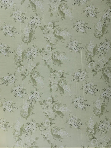 Light Yellow Floral Designed Chiffon Saree - Diadem