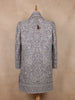Lilac Grey Floral And Paisley Embroidery Net Sherwani Suit