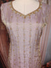 Lilac Sequins Embroidered Tissue Silk Suit with Dupatta