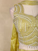 Lime Yellow Heavy Bead Embroidery Organza Lehenga Suit - Diadem