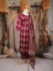 Magenta Geometric Printed Cotton Salwar Suit with Matching Dupatta