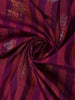 Magenta Purple Striped Woven Pure Kanchipuram Silk Saree - Diadem
